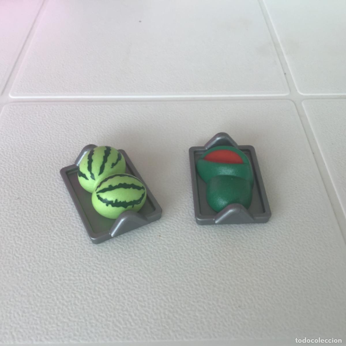 Playmobil: Playmobil Lote dos bandejas con melon y sandia.