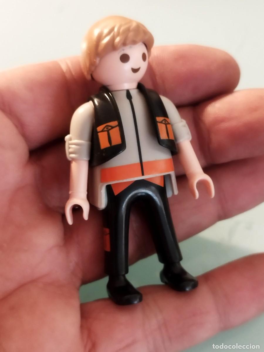 Playmobil: Figura Playmobil. Figura Playmobil. Operario o trabajador con chaleco.