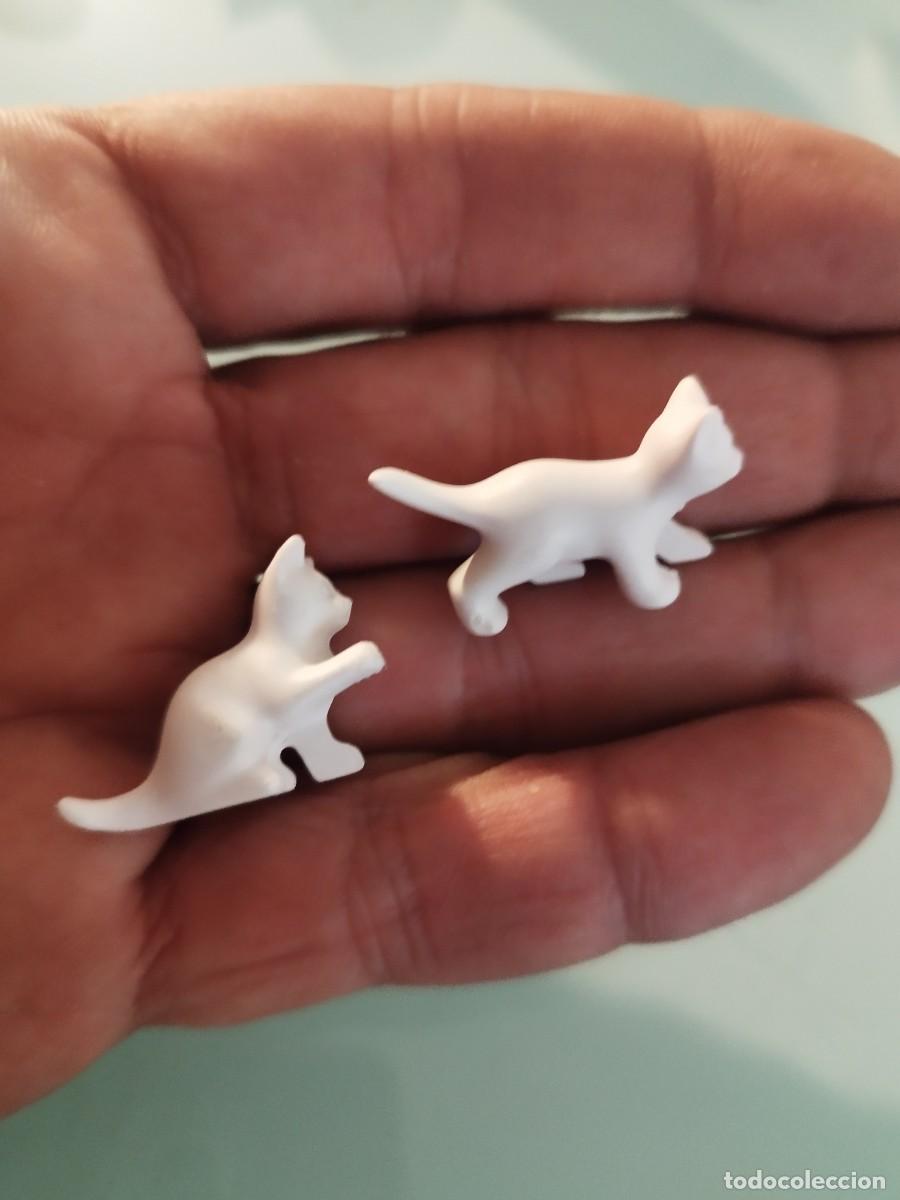 Playmobil: Figura Playmobil. Pareja de gatos o gatitos de color blanco
