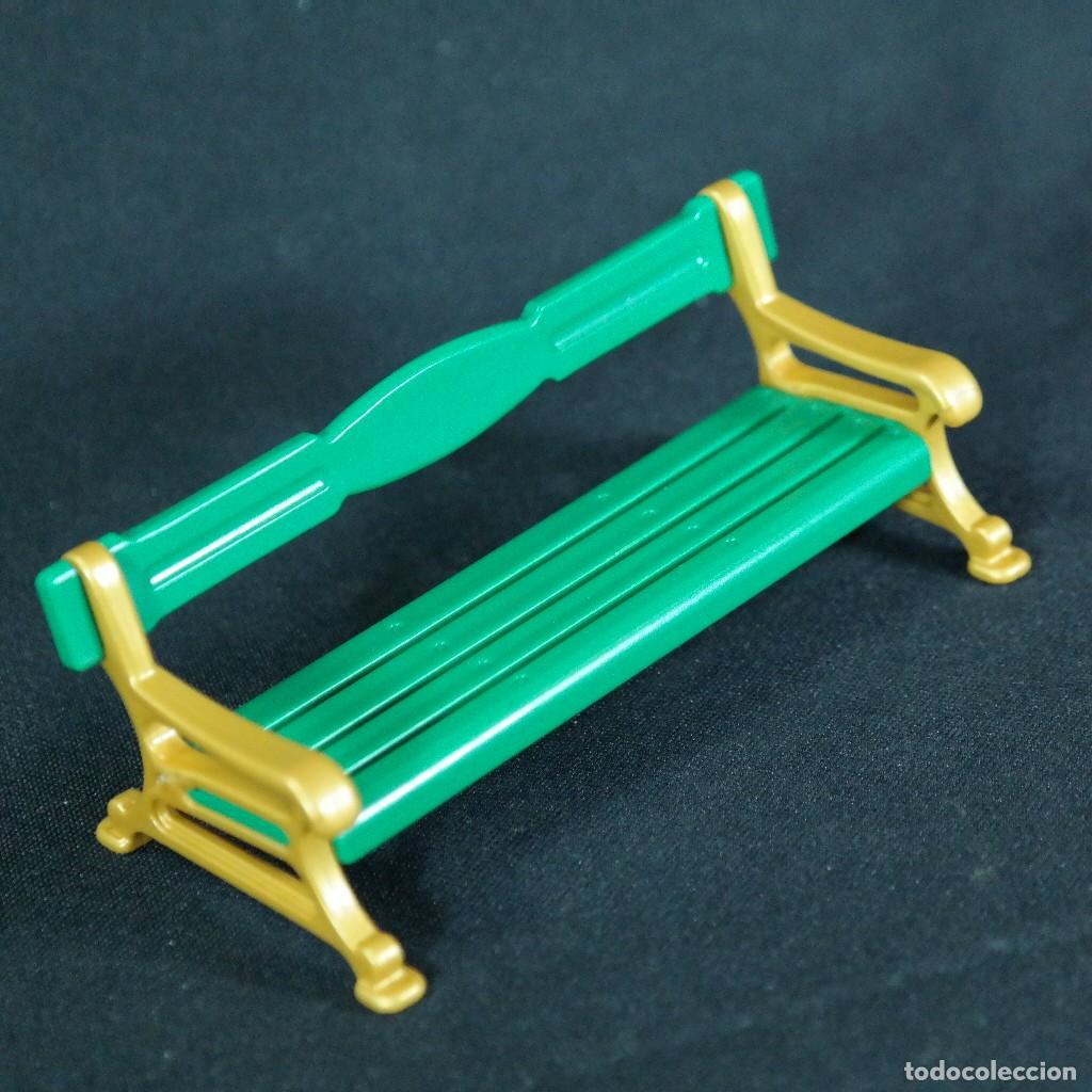 Playmobil: Playmobil banco verde ☼