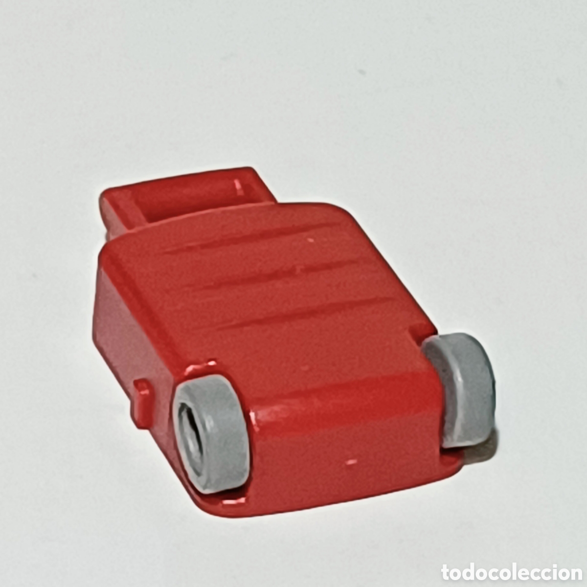 Playmobil: Pieza playmobil mitad trolley rojo maleta viajero magenta oscuro
