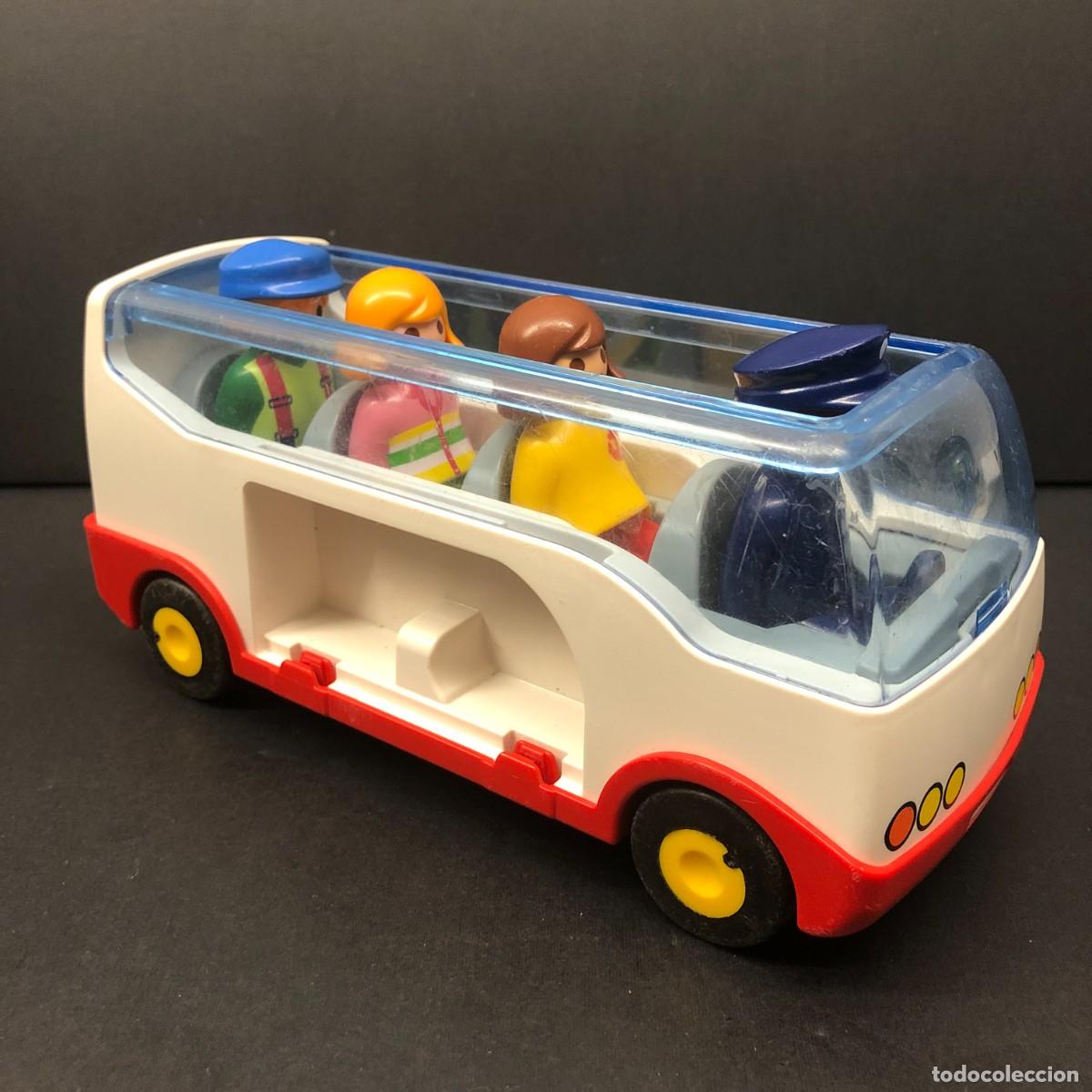 Playmobil: FIGURA DE PVC - AUTOBUS DEL AEROPUERTO - PLAYMOBIL - INCLUYE 4 CLICKS - GEOBRA - 8,5 X 18,5 CM / 232