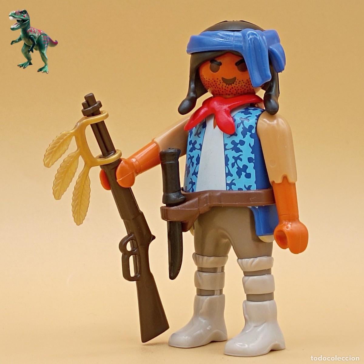 Playmobil: Playmobil figura guerrero nativo americano indio renegado forajido bandido oeste western