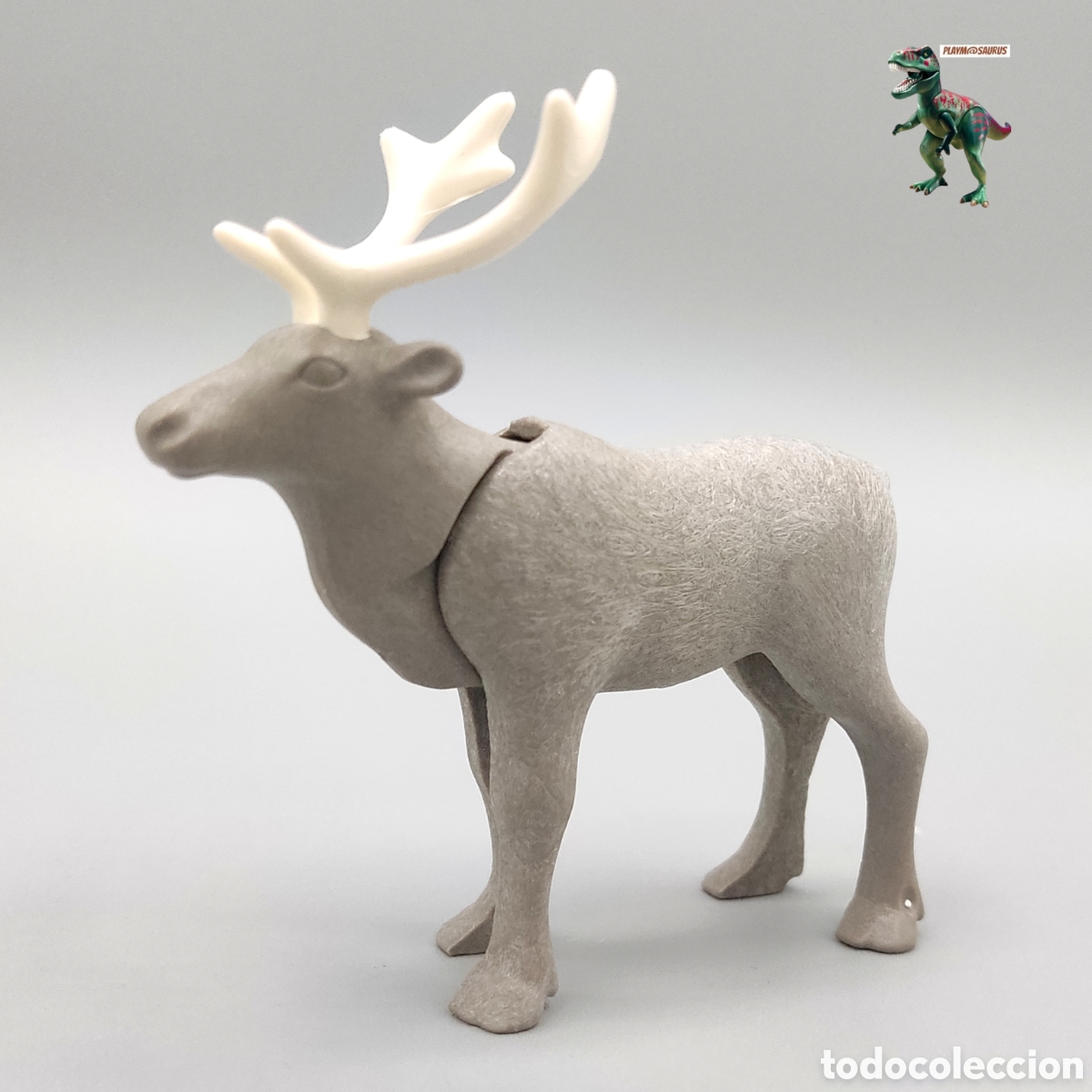Playmobil: PLAYMOBIL reno Papa Noel santa trineo ciervo gris invierno 3366 3604 3955 4058 5494 5590 5626 5977