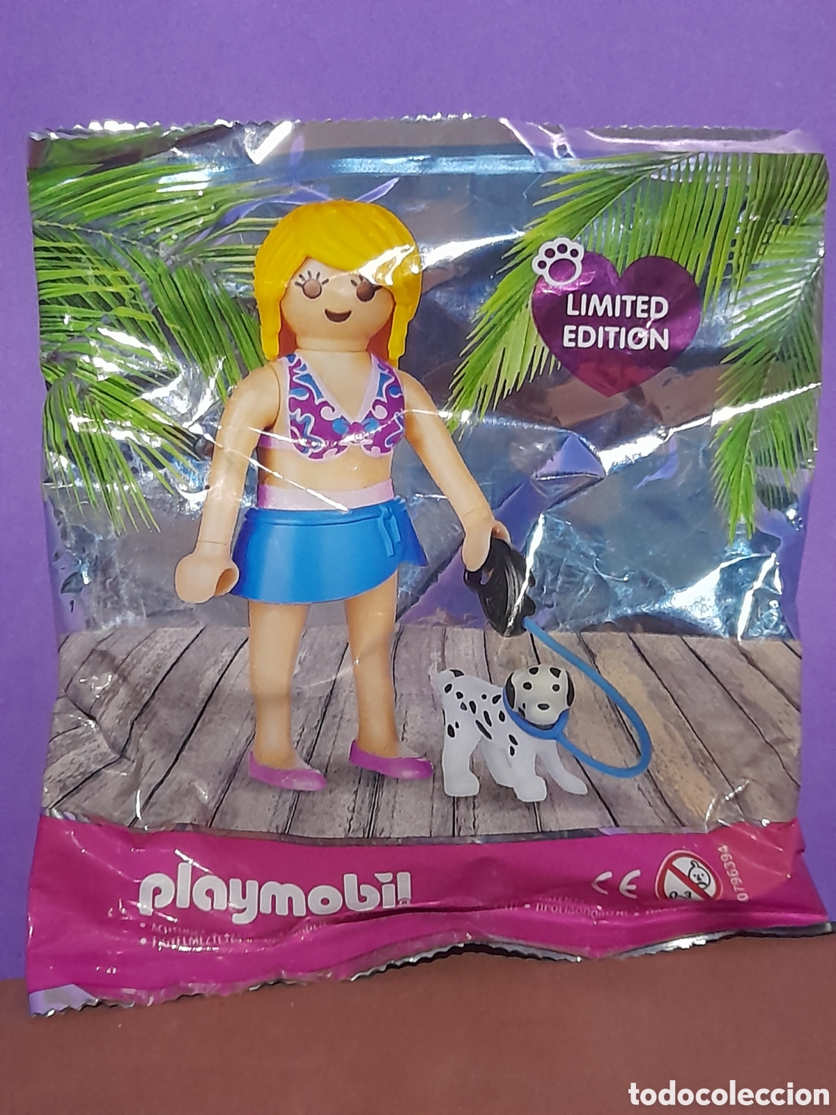 Playmobil: Playmobil figuras, chica paseando a su perrito