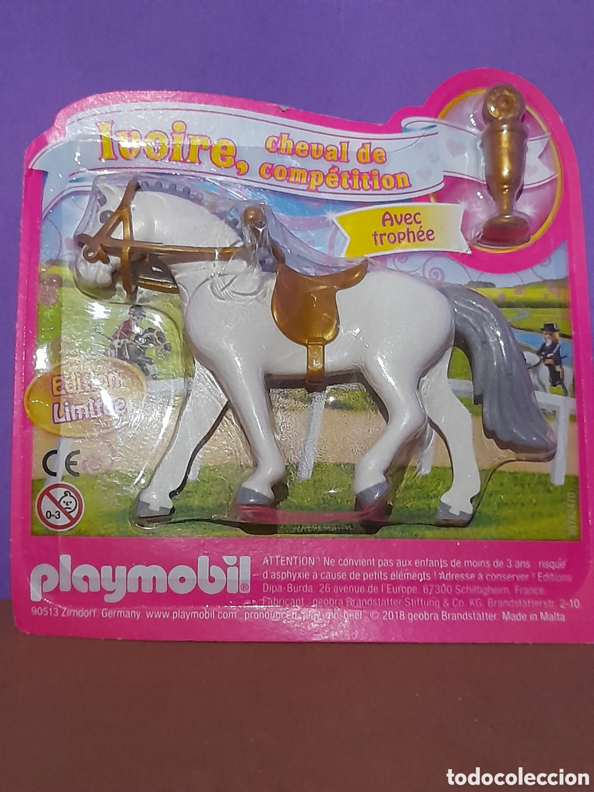 Playmobil: Playmobil figuras, animales, caballo de competici&oacute;n