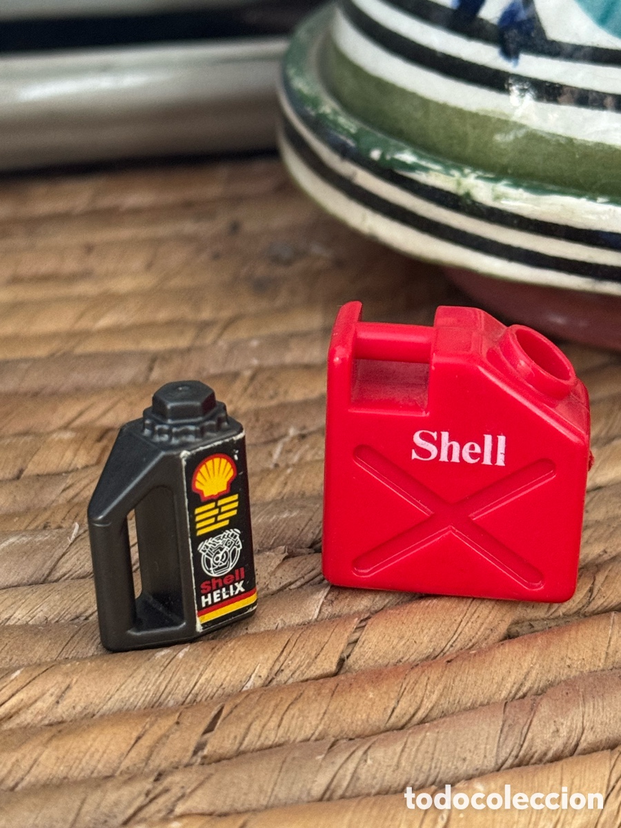 Playmobil: Playmobil Shell Bid&oacute;n gasolina aceite Shell Helix