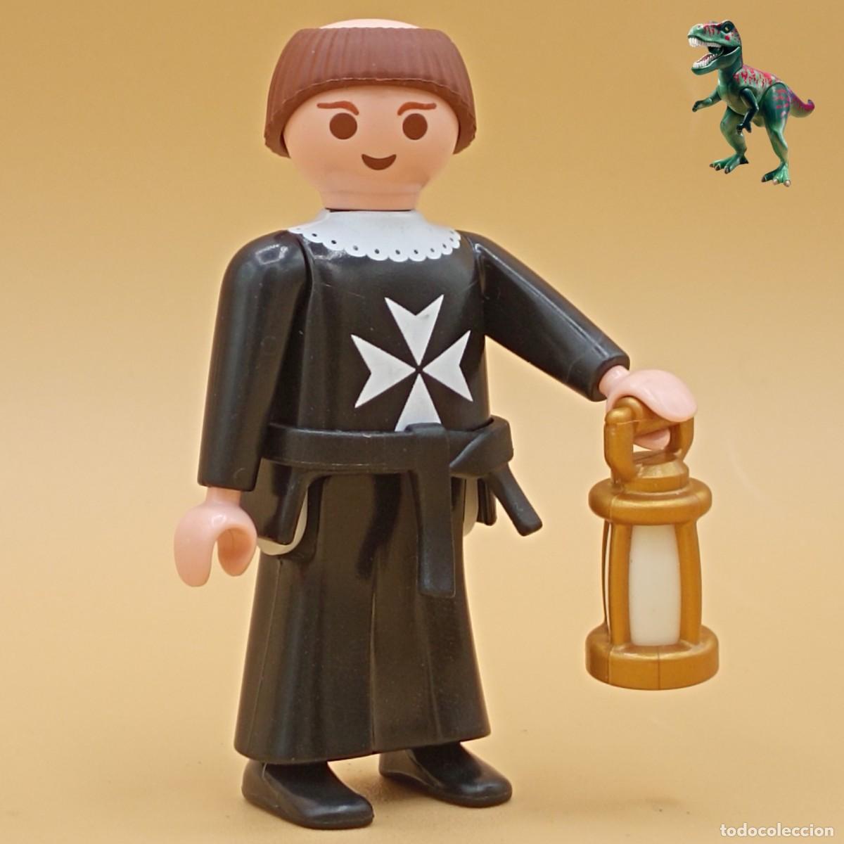Playmobil: Playmobil figura fraile monje malta medieval cristiano cura sacerdote templario iglesia monasterio