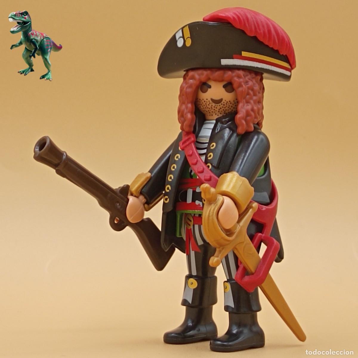 Playmobil: Playmobil figura capitan pirata tripulante de barco bucanero corsario isla del tesoro