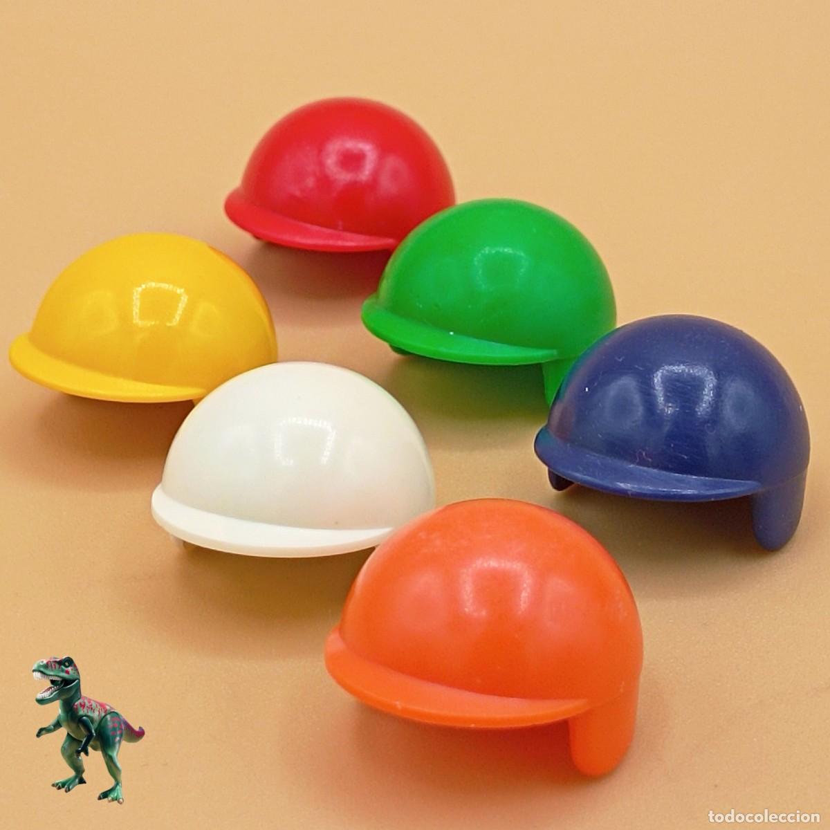 Playmobil: Playmobil lote cascos de beisbol piloto de carreras moto motocicleta motorista motero kart rally