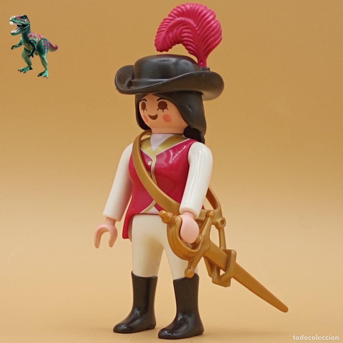 Playmobil: Playmobil figura mujer mosquetera espadachin duelista marinera capitana pirata