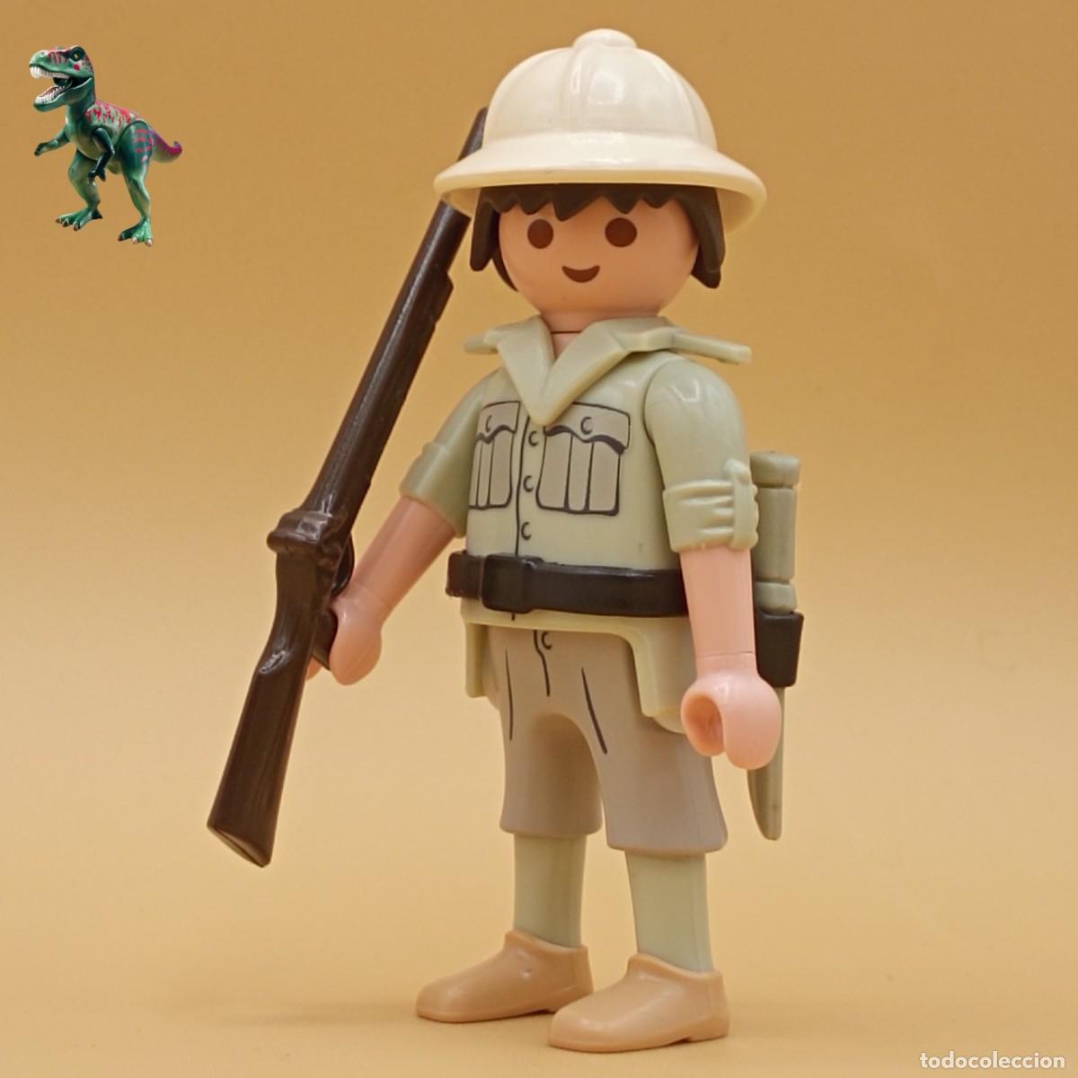 Playmobil: Playmobil figura soldado colonial ingles frances salacot safari africa ejercito jungla selva