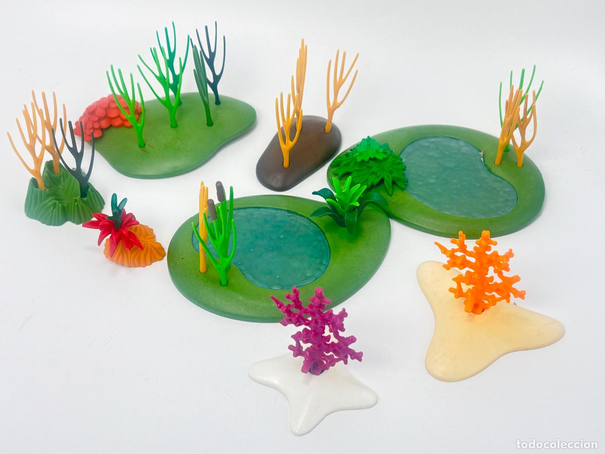 Playmobil: Playmobil lote planta base mini lago escenario