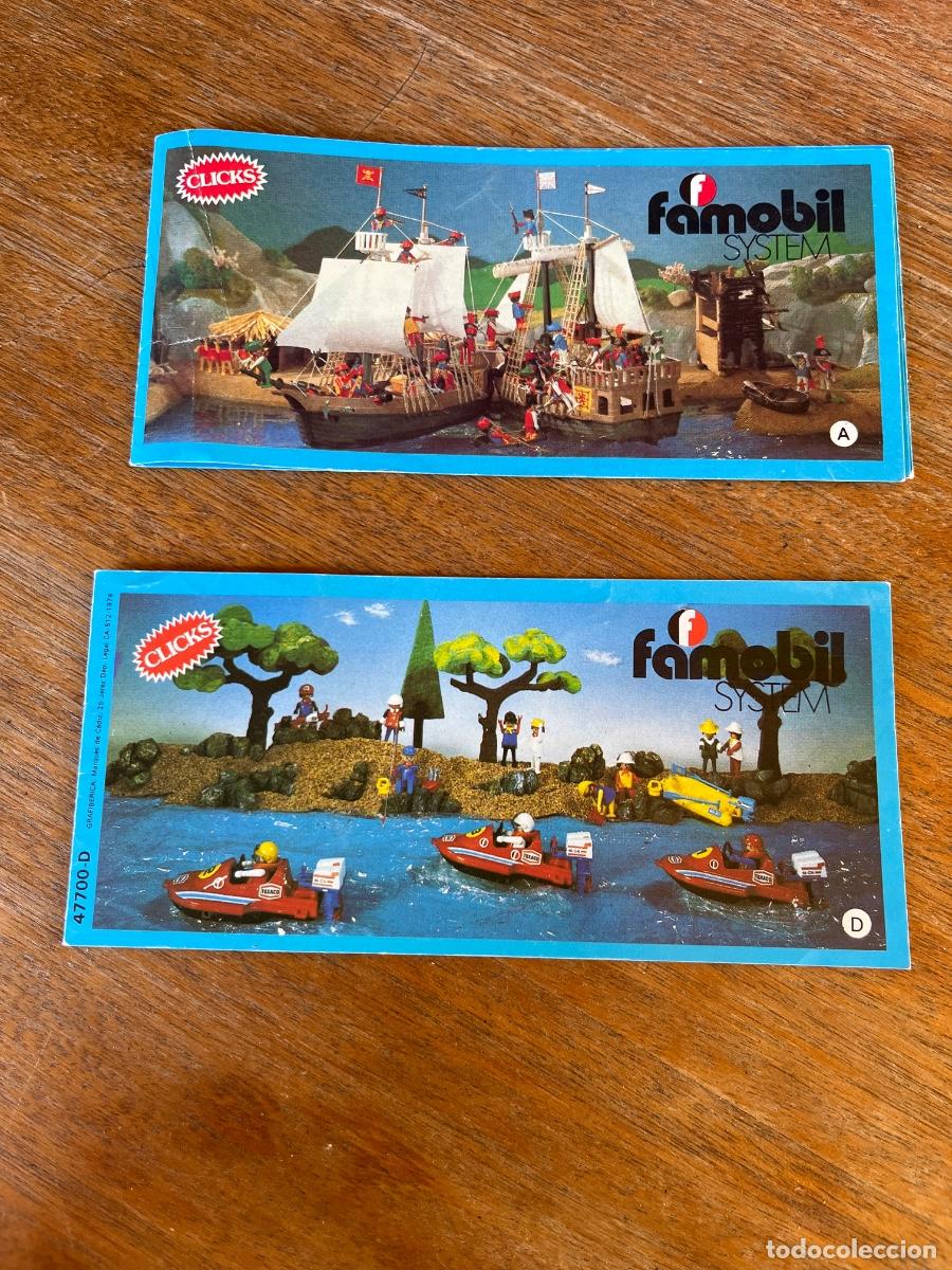 Playmobil: 2 cat&aacute;logos de Clicks de Famobil System - 1974 y 1979