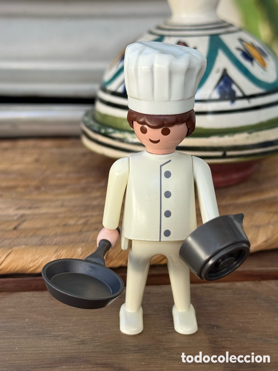 Playmobil: Playmobil Cocinero Chef con Sart&eacute;n y Cazo