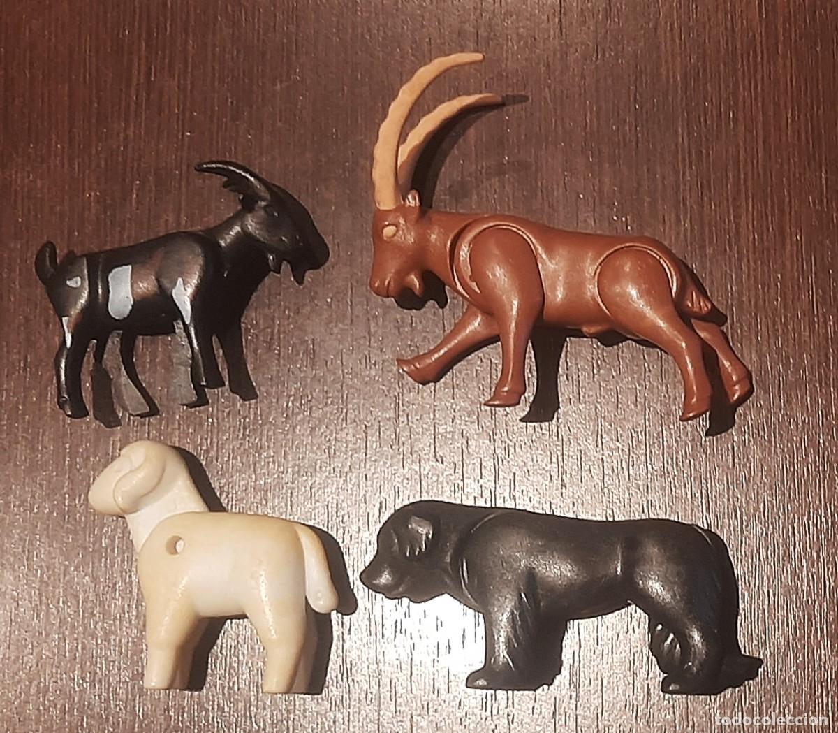 Playmobil: LOTE PLAYMOBIL - ANIMALES MONTA&Ntilde;A Y GRANJA - cabra - cabra montesa - oveja - perro