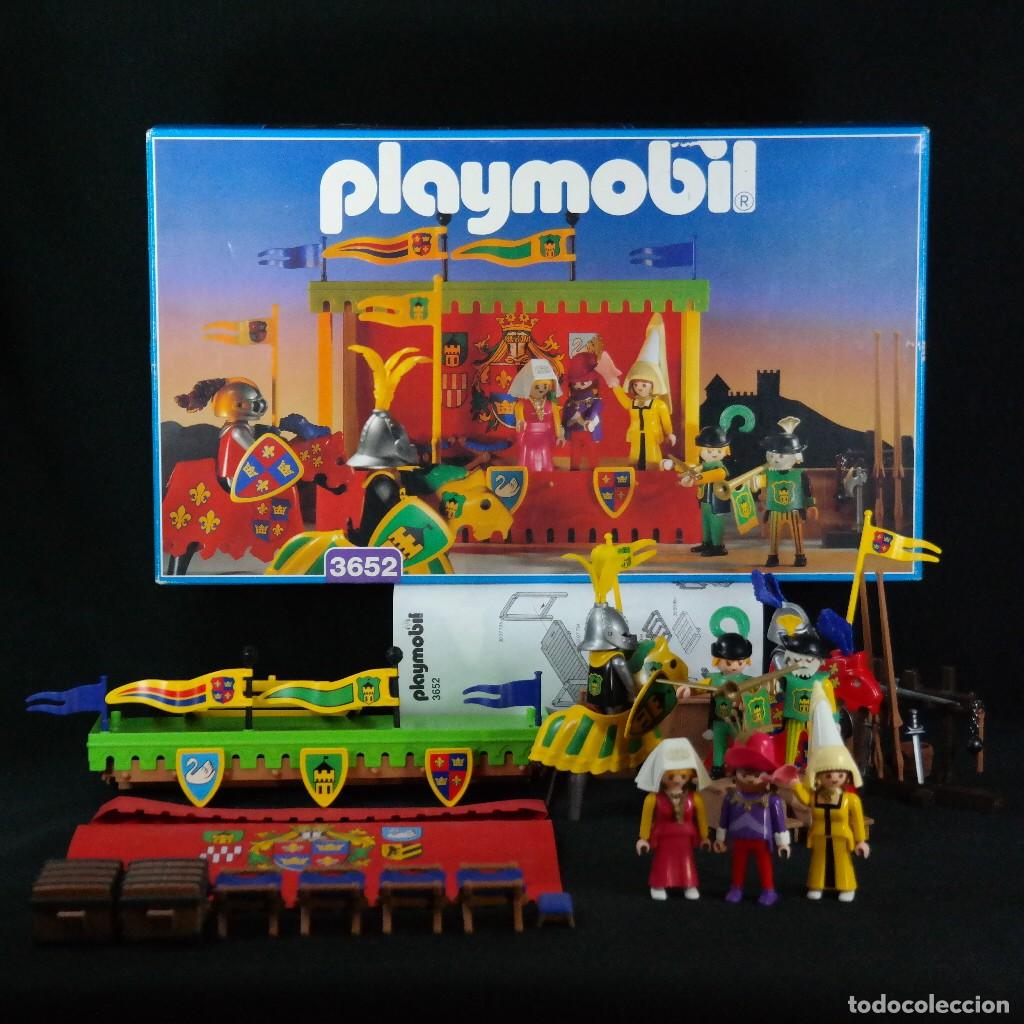 Playmobil: Playmobil Torneo Medieval con tribuna ref.3652 completo nuevo con caja a&ntilde;o 1993 ☼