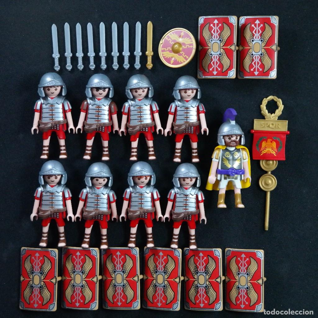 Playmobil: Playmobil soldados legionarios romanos con tribuno, armas y escudos ☼