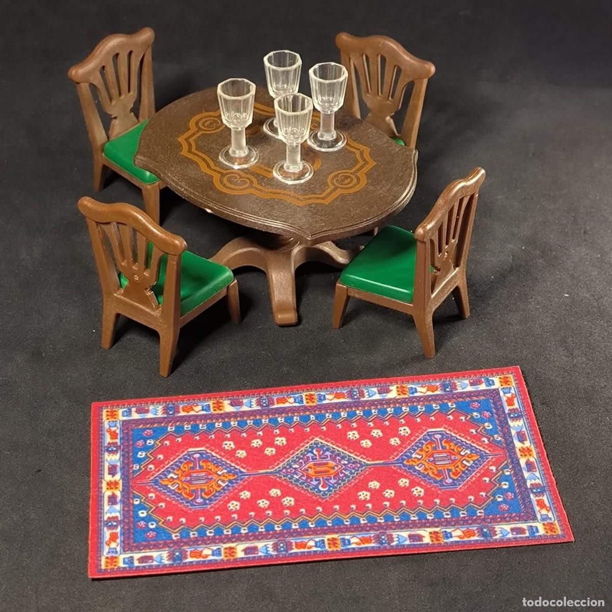 Playmobil: Playmobil mesa de comedor con sillas y alfombra ☼