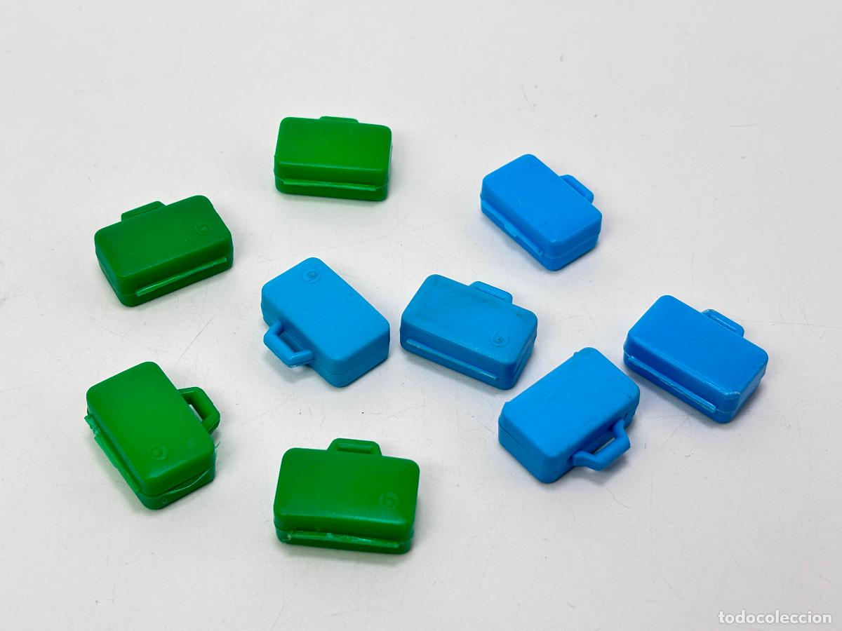 Playmobil: PLAYMOBIL lote malet&iacute;n verde azul