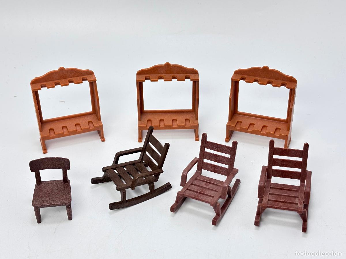 Playmobil: PLAYMOBIL lote armero silla mecedora oeste oficina