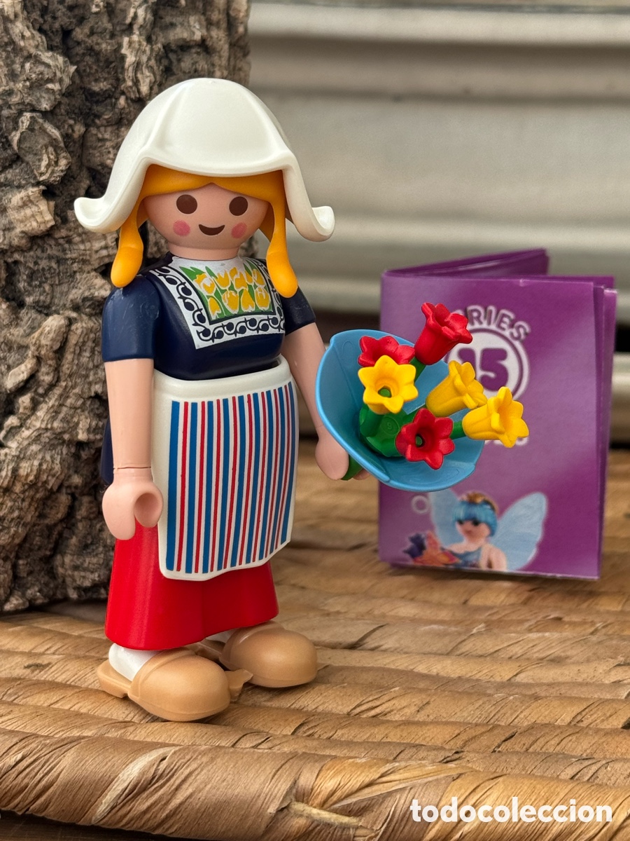 Playmobil: Playmobil Mujer Holandesa con Flores &ndash; Serie 15 70026