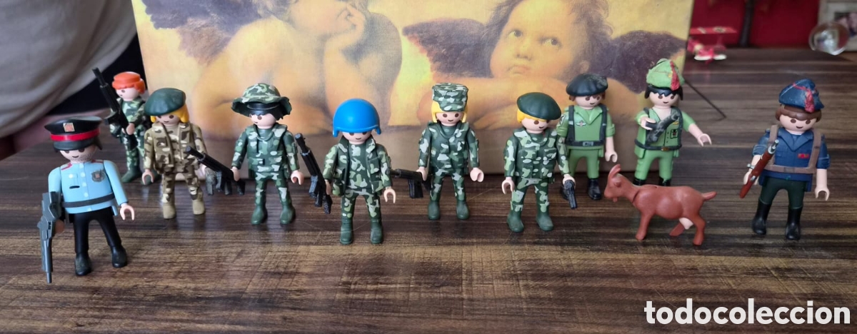 Playmobil: Lote Playmobil Custom &Uacute;nico: Mossos, Militares con Cabra y Pirata