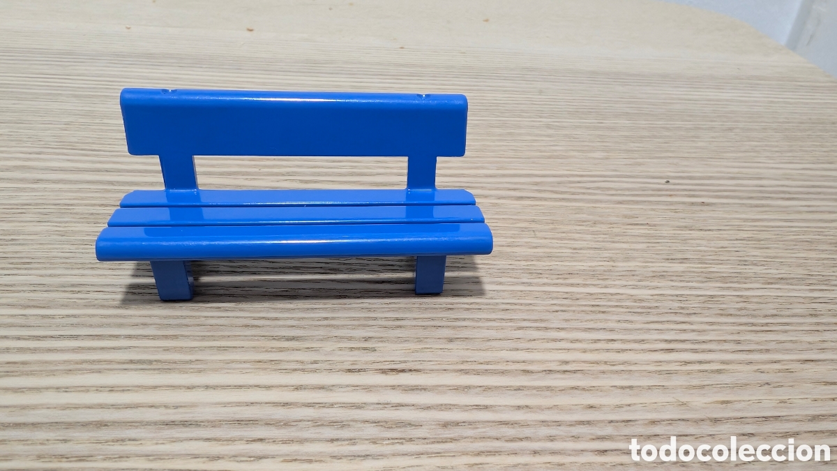 Playmobil: Playmobil banco asiento. azul