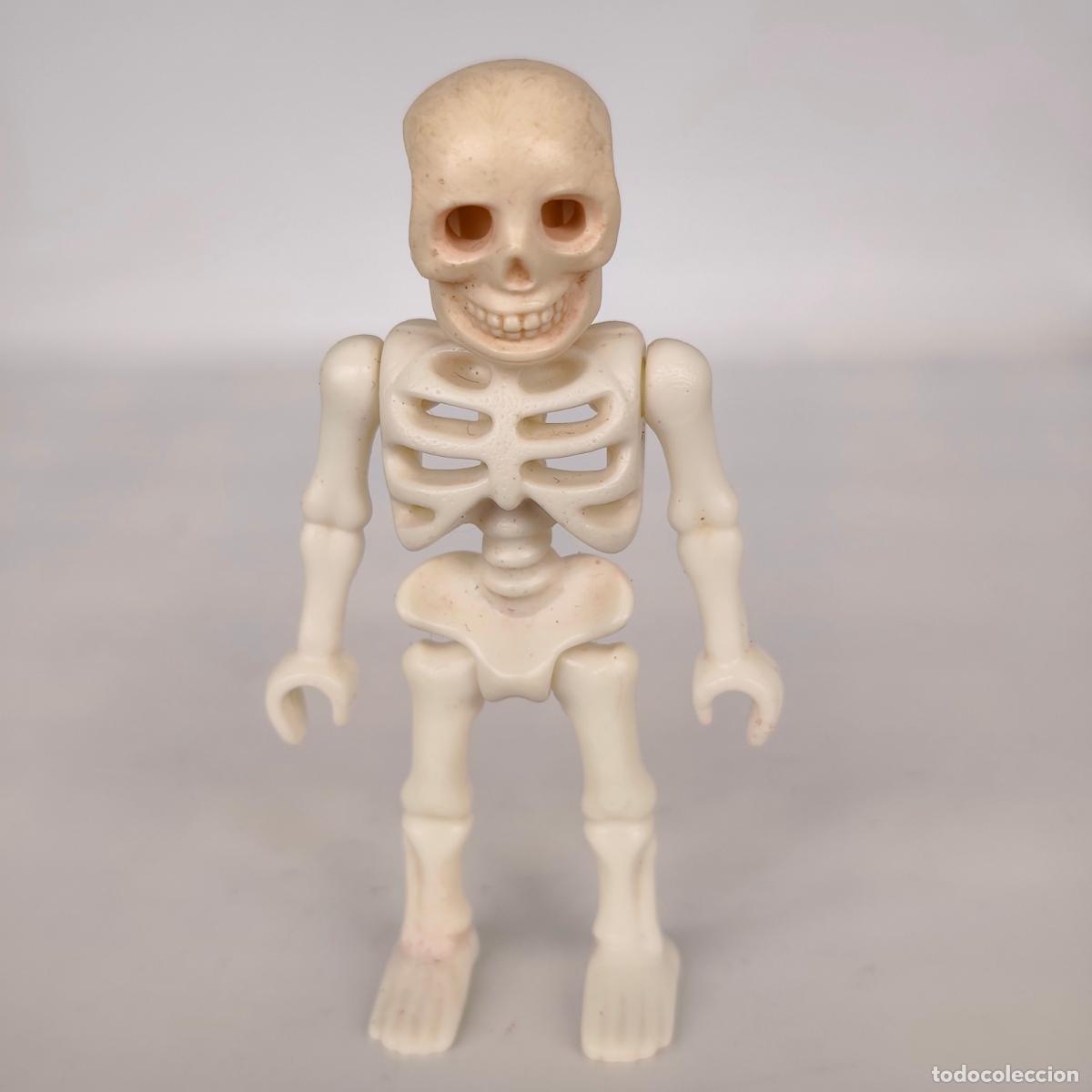 Playmobil: PLAYMOBIL figura esqueleto calavera halloween fantasma huesitos castillo medieval -