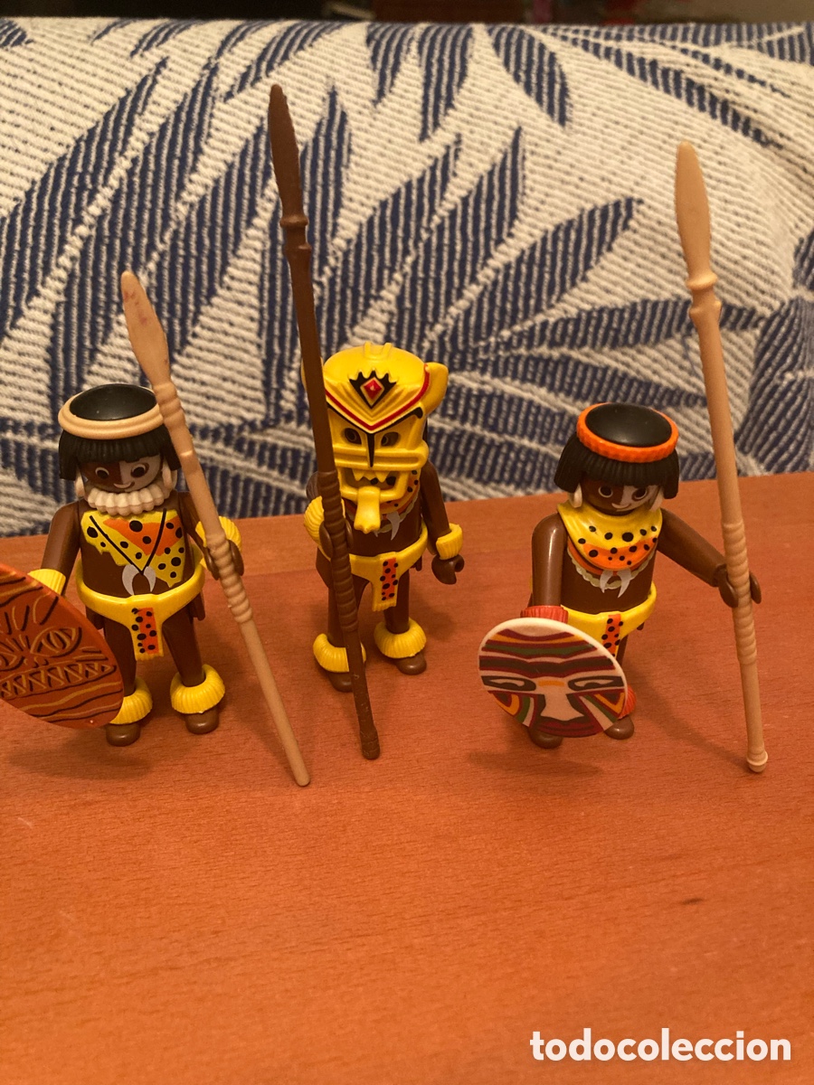 Playmobil: Playmobil Guerreros ind&iacute;genas Zul&uacute;