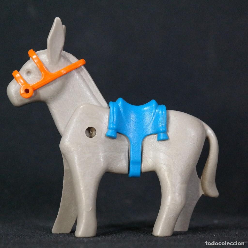 Playmobil: Playmobil burro con montura azul ☼