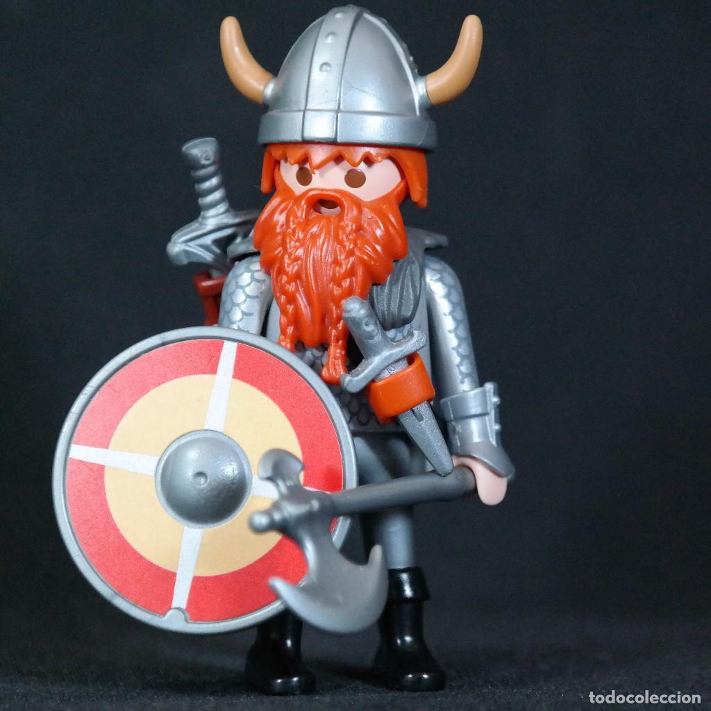Playmobil: Playmobil vikingo pelirojo con escudo ☼