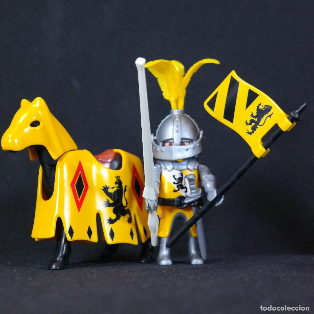 Playmobil: Playmobil caballero medieval leon con caballo torneo ☼