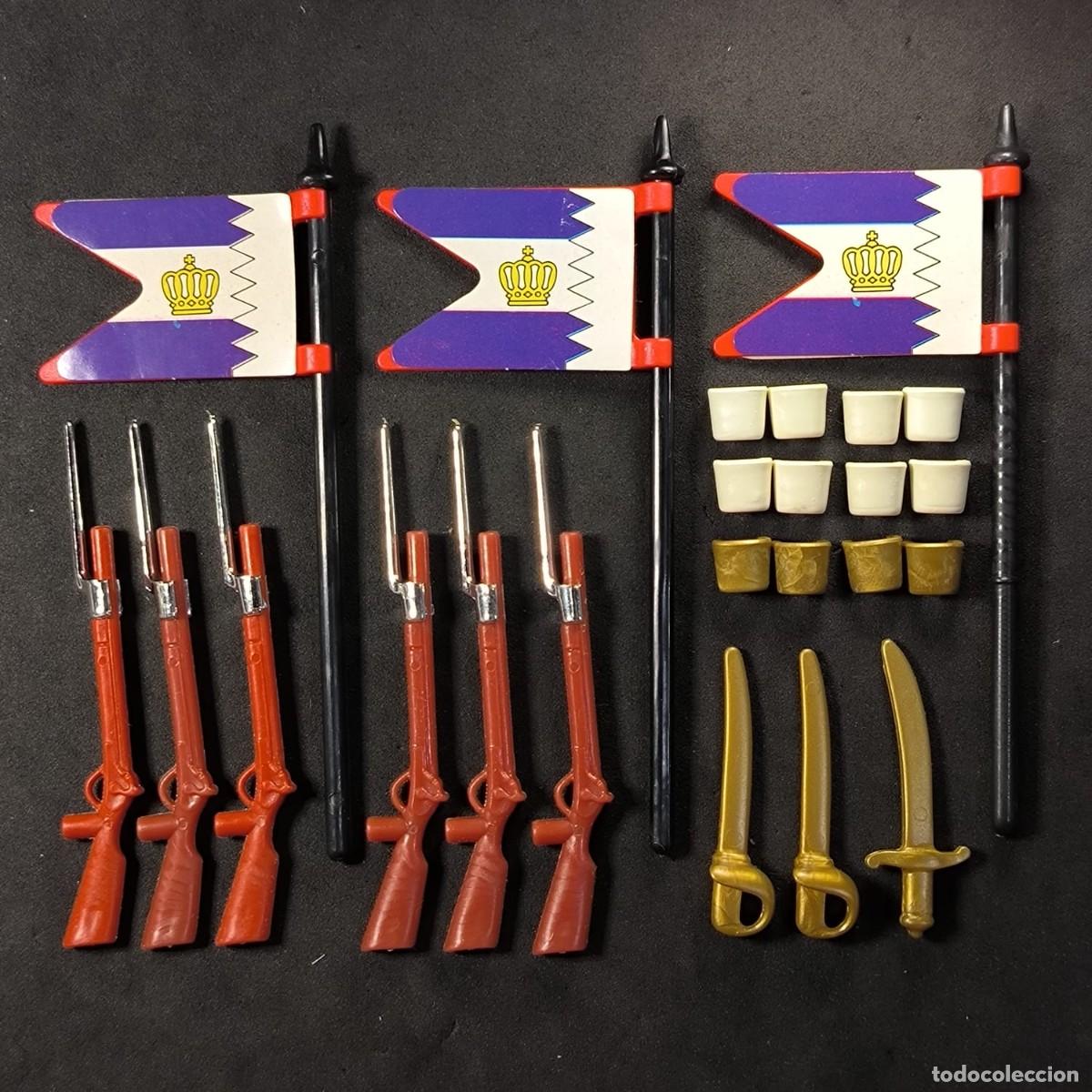 Playmobil: Playmobil banderas ingleses con rifles y espadas ☼
