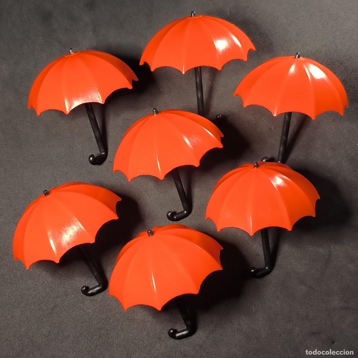 Playmobil: Playmobil 7 paraguas rojas antiguas ☼