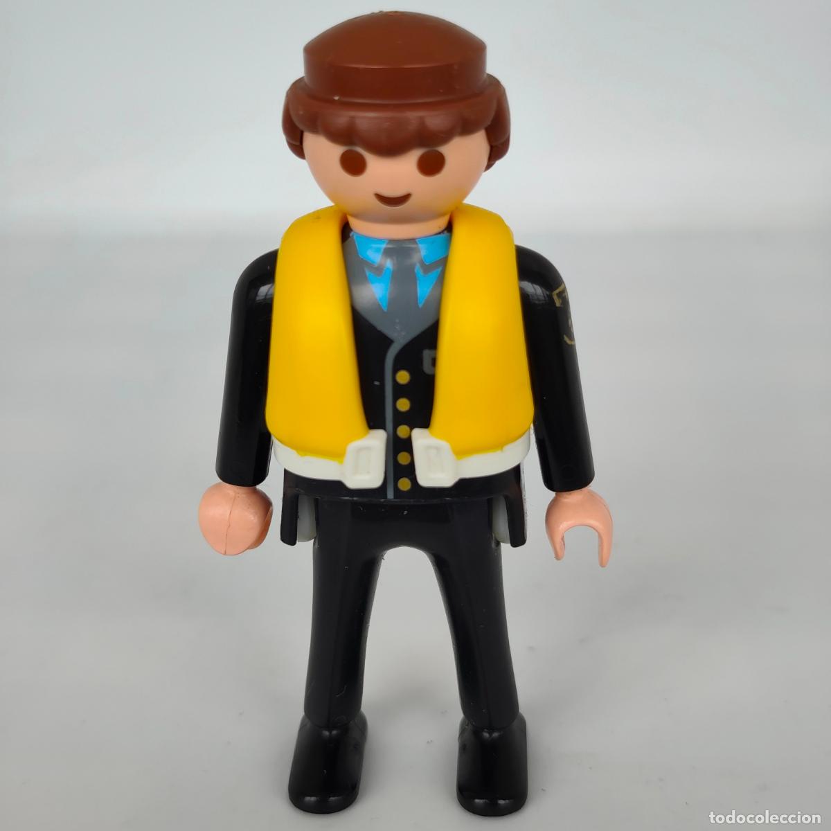 Playmobil: Playmobil agente de aduanas con chaleco polic&iacute;a pie 1997