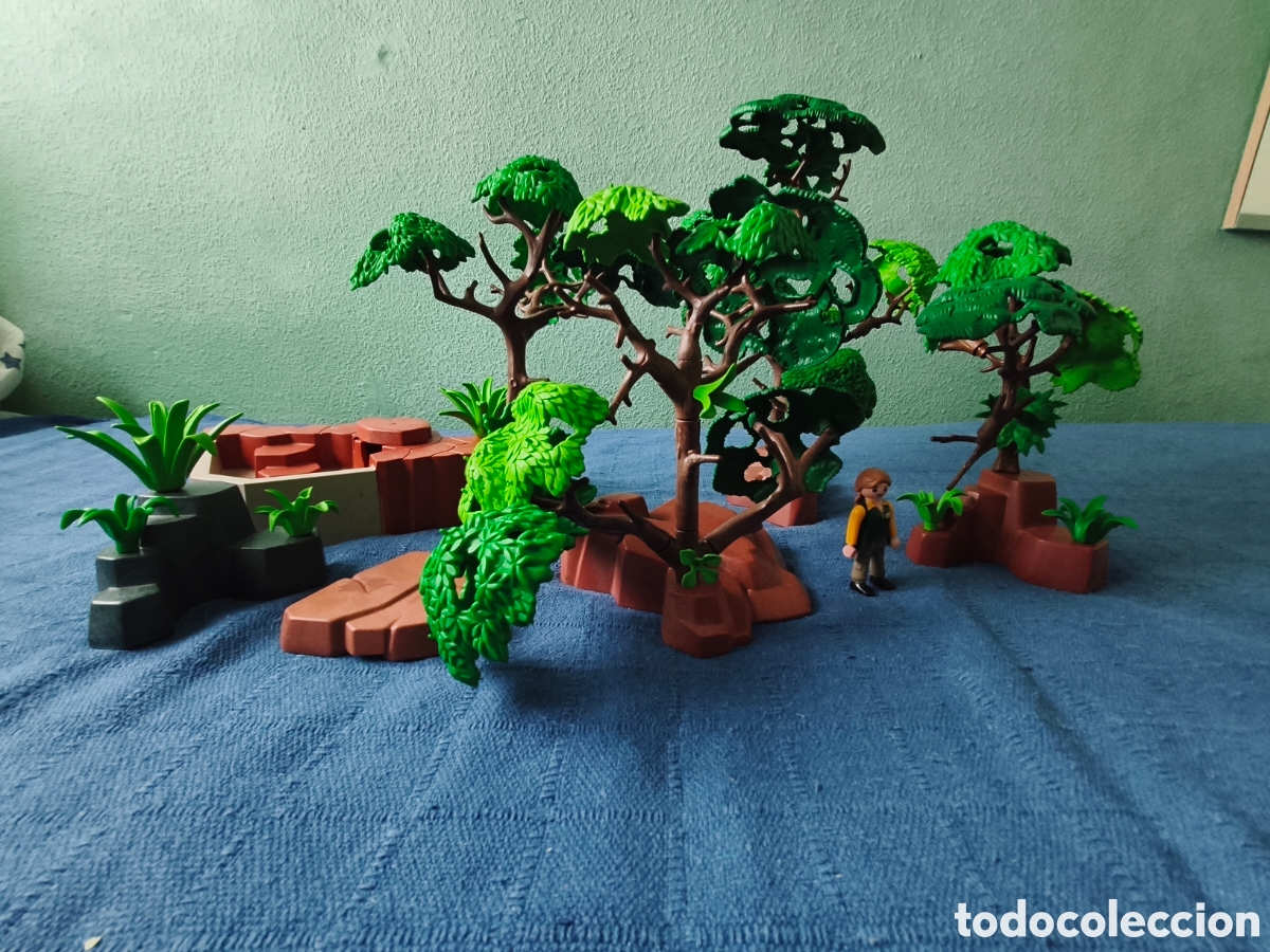 Playmobil: Lote Playmobil Selva+Animales+Figuras.