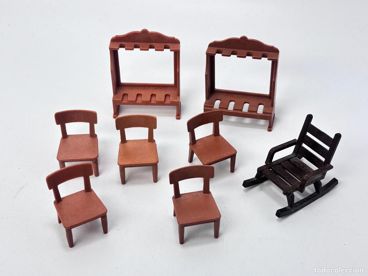 Playmobil: Playmobil lote armero silla mecedora oeste