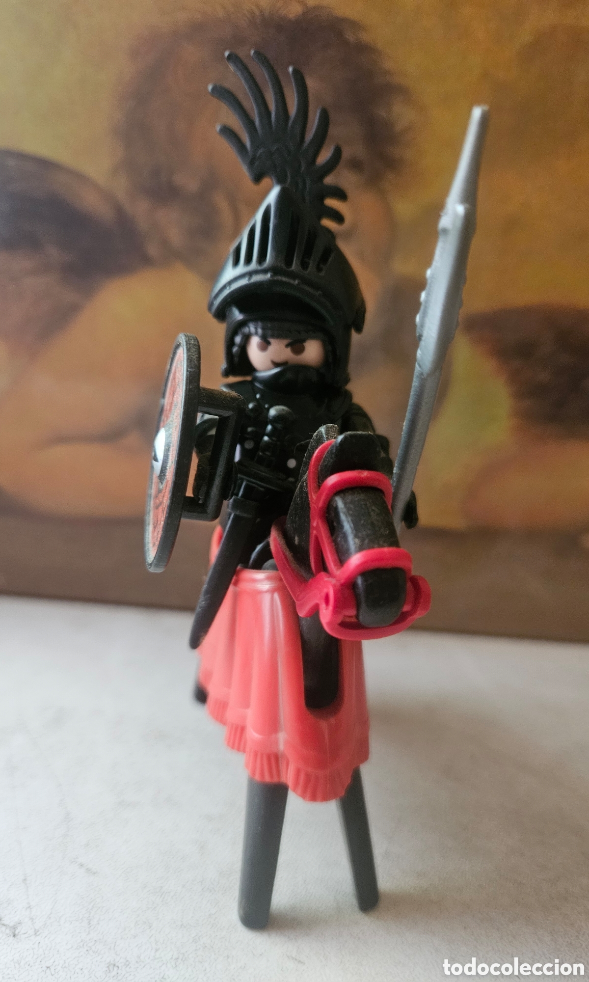 Playmobil: Playmobil Lote Exclusivo: Caballero Negro a Caballo + 2 Caballeros Templarios Cruzados (Gran Estado)