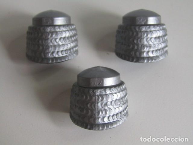 Playmobil: DIFICIL LOTE DE 3 PELUCAS PLATEADAS GUERREROS MEDIEVALES PARA CUSTOM PLAYMOBIL