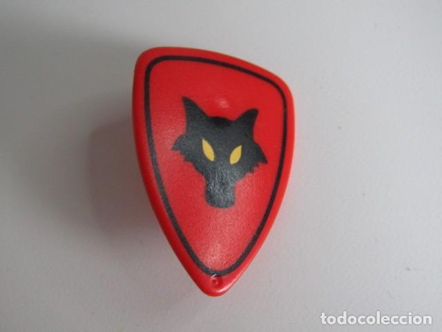 Playmobil: DIFICIL ESCUDO ROJO CABALLERIA DEL LOBO NEGRO MEDIEVAL ANTIGUO PLAYMOBIL