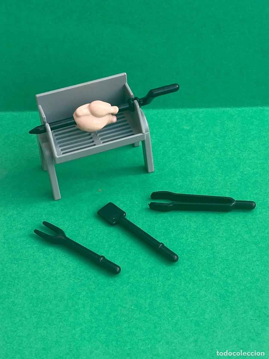 Playmobil: Playmobil barbacoa y pinzas