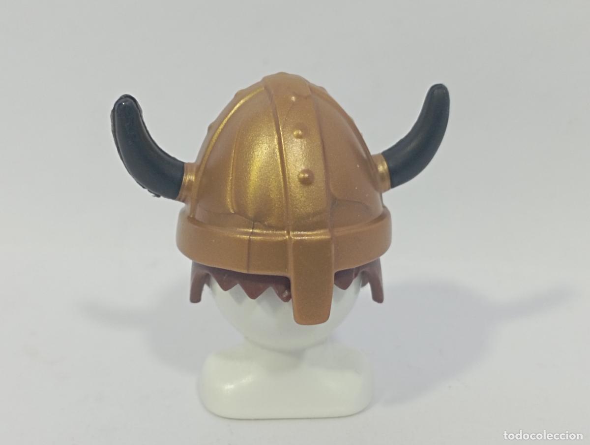 Playmobil: PLAYMOBIL CASCO VIKINGO MEDIEVAL ARMAS