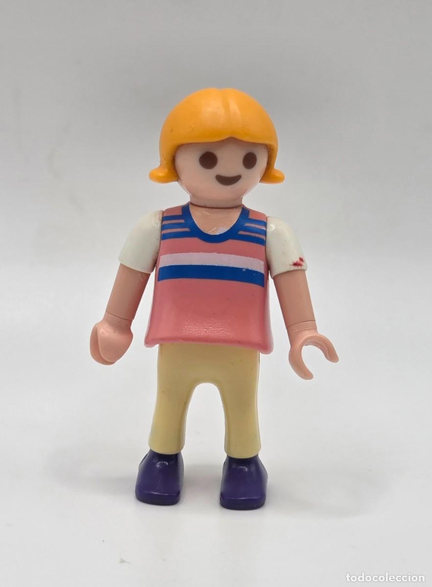 Playmobil: PLAYMOBIL NI&Ntilde;A RUBIA CAMISETA ROSA REF. 3244