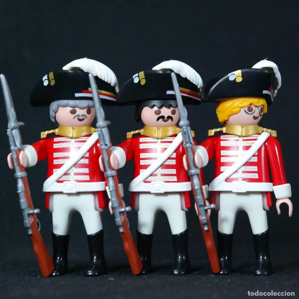 Playmobil: Playmobil 3 soldados con rifles ☼