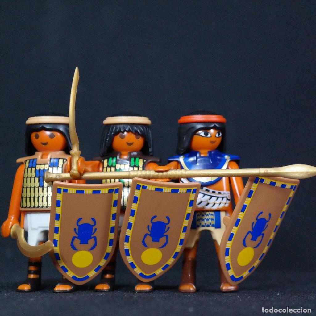 Playmobil: Playmobil tres soldados egipcios ☼
