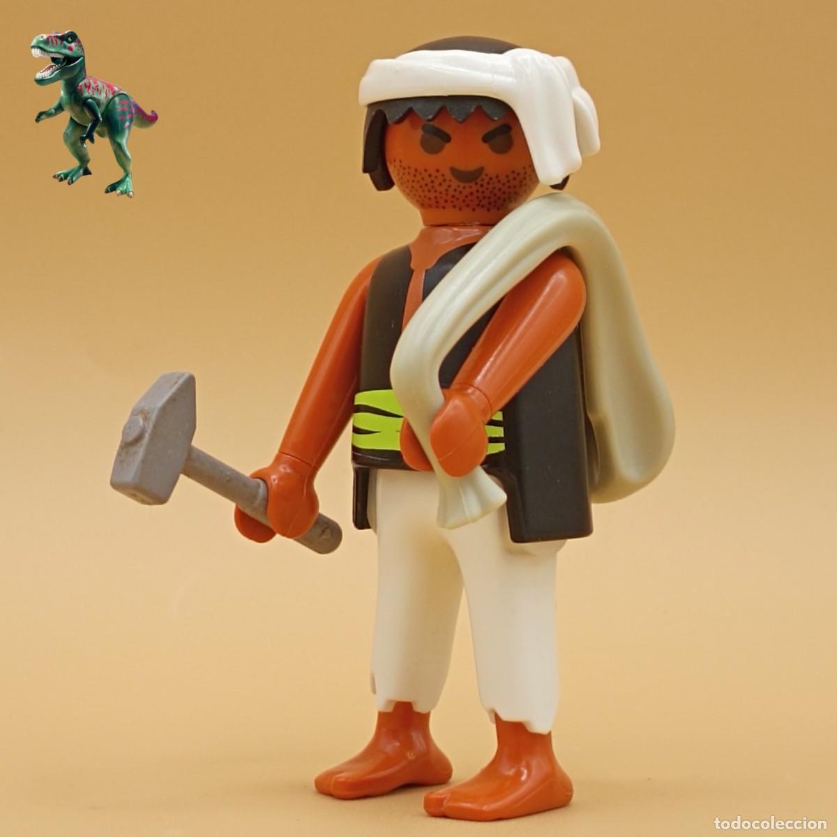 Playmobil: Playmobil figura peon trabajador carpintero artesano medieval victoriano marinero pirata naufrago