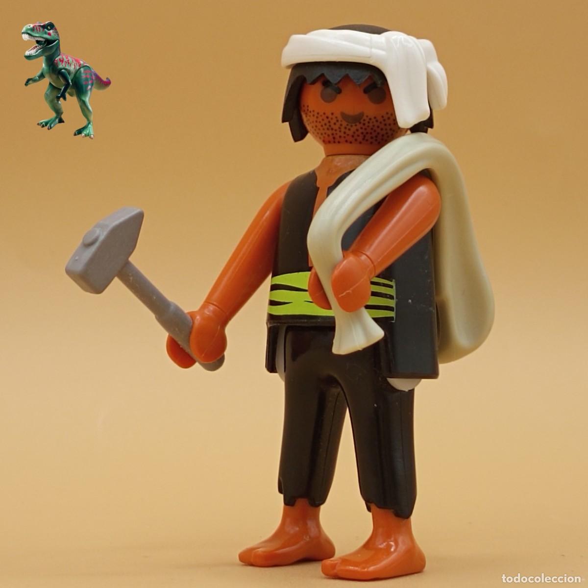 Playmobil: Playmobil figura peon trabajador carpintero artesano medieval victoriano marinero pirata naufrago