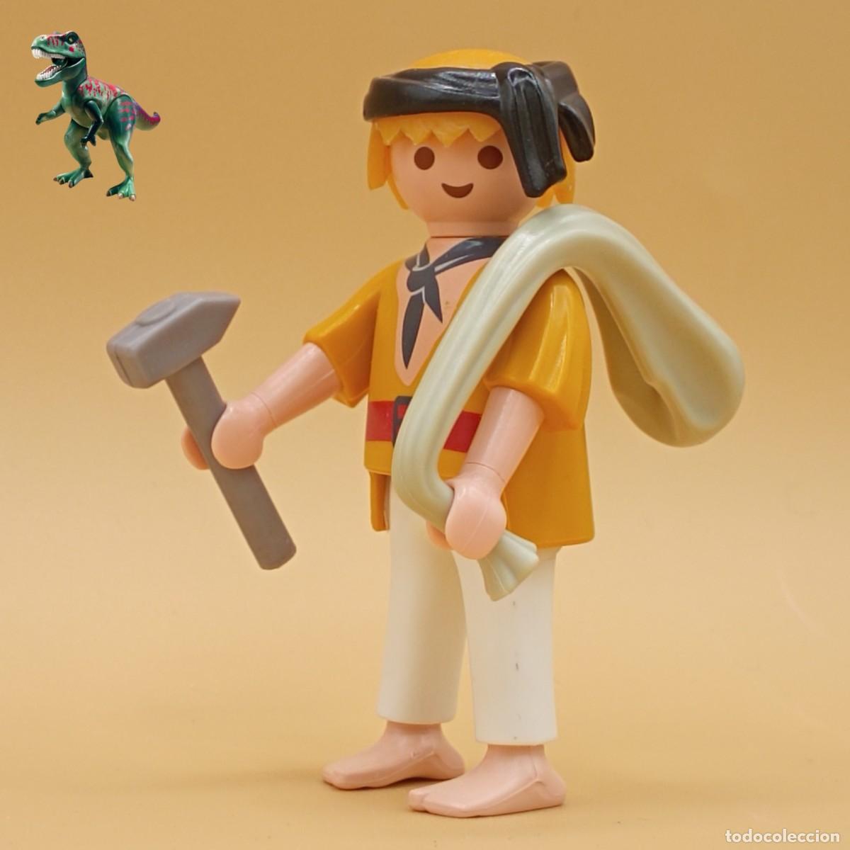 Playmobil: Playmobil figura peon trabajador carpintero artesano medieval victoriano marinero pirata naufrago