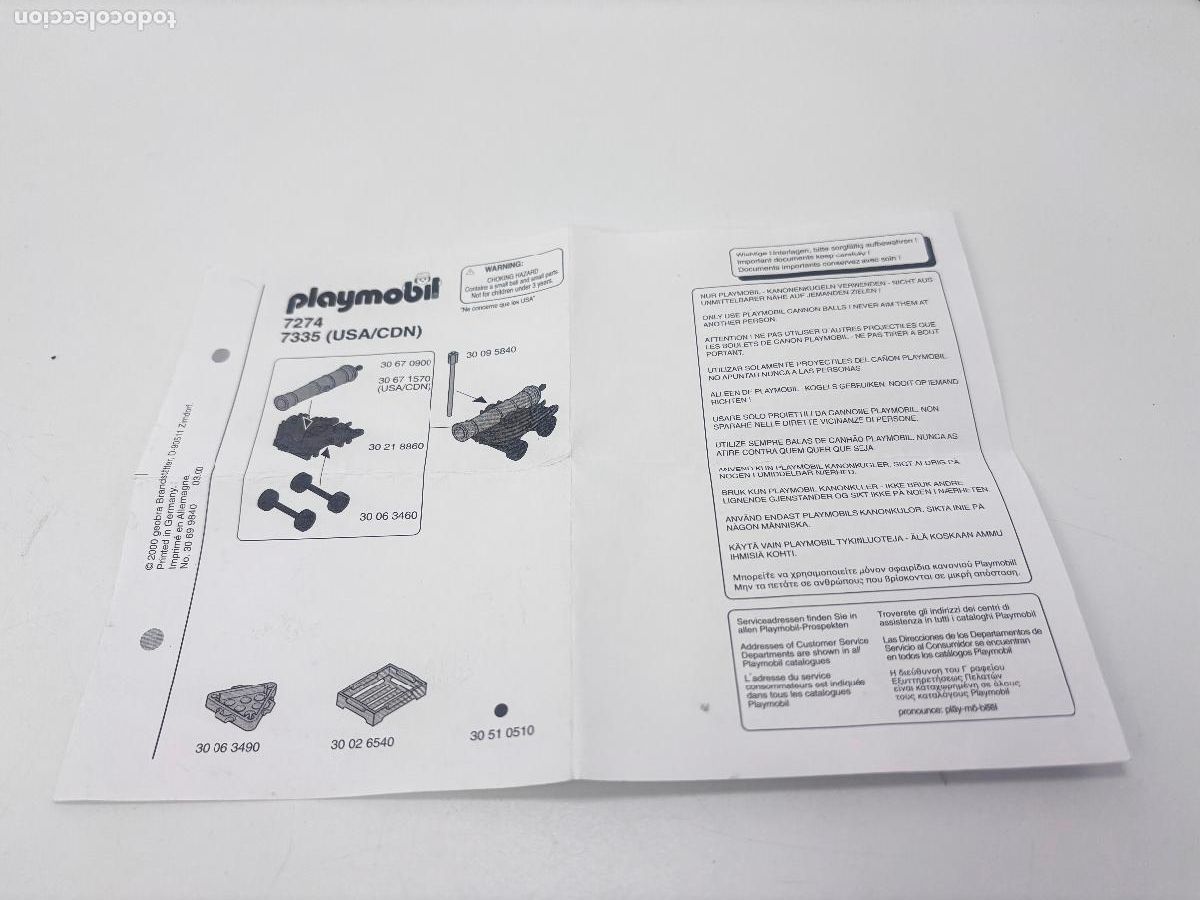 Playmobil: Playmobil 7274 7335 instrucciones montaje